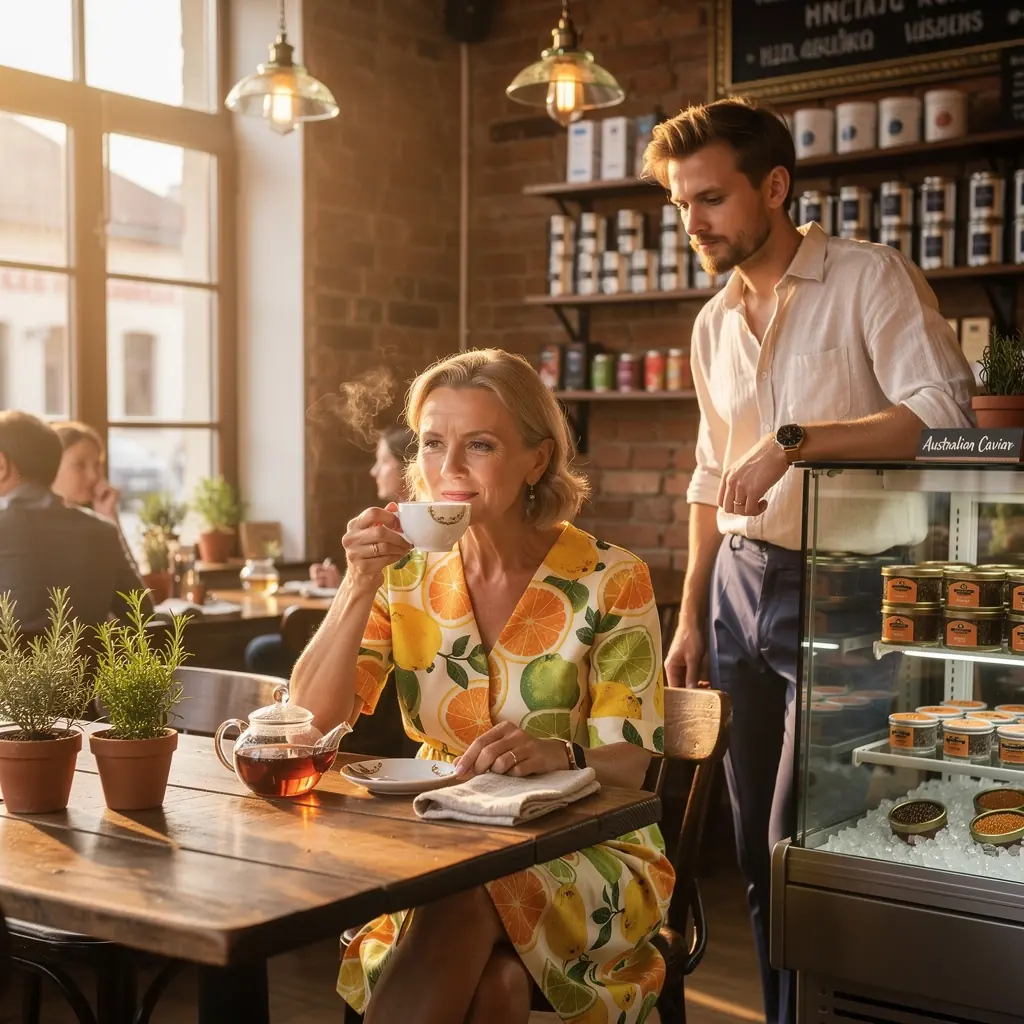 Širdies sveikatai skirta arbata, užpilta karštu vandeniu ir išpuošta citrinos griežinėliais